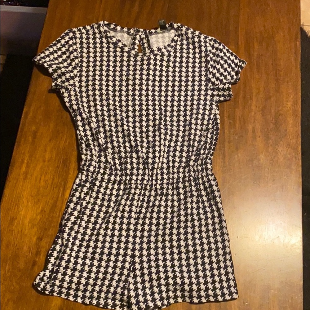 Houndstooth Romper
